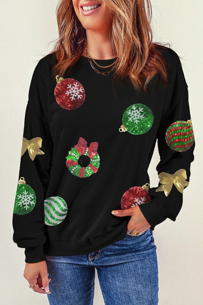 Sequined Christmas Sweatshirt