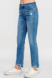 Special A Tummy Control High Rise Straight Crop Jeans