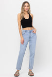 High Rise Mom Crop Skinny with Cuff