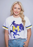 McNeese Licensed Sequin Top