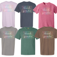 Outline Grade Level Teacher Tees