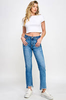 Special A Tummy Control High Rise Straight Crop Jeans